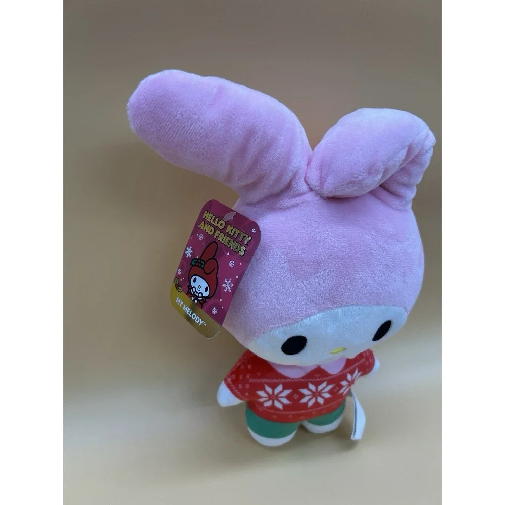 Sanrio Hello Kitty & Friends Holiday Plush Lot My Melody Kuromi Christmas
